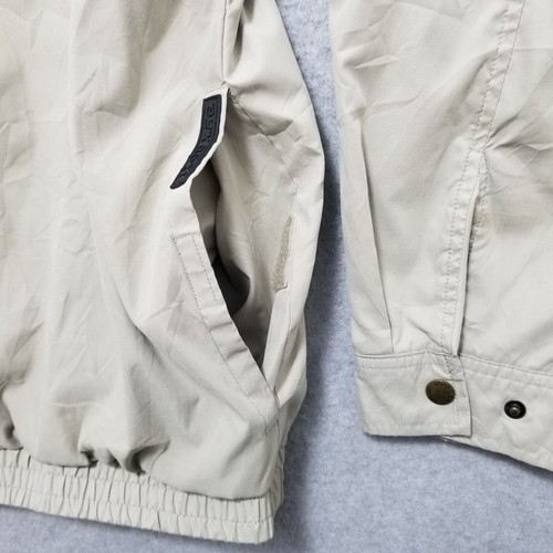 Izod Jacket Mens XL Ivory Pockets Snap Outdoor Windbreaker Lightweight - Picture 5 of 13