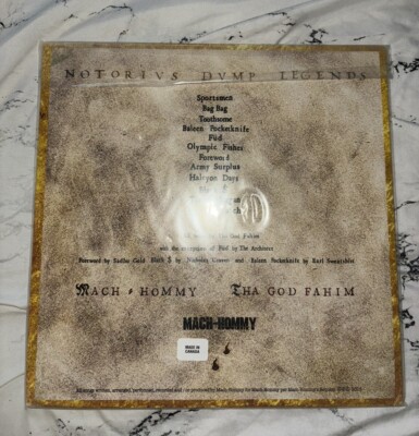 Mach-Hommy - Notorious Dump Legends Vinyl Brand New | eBay