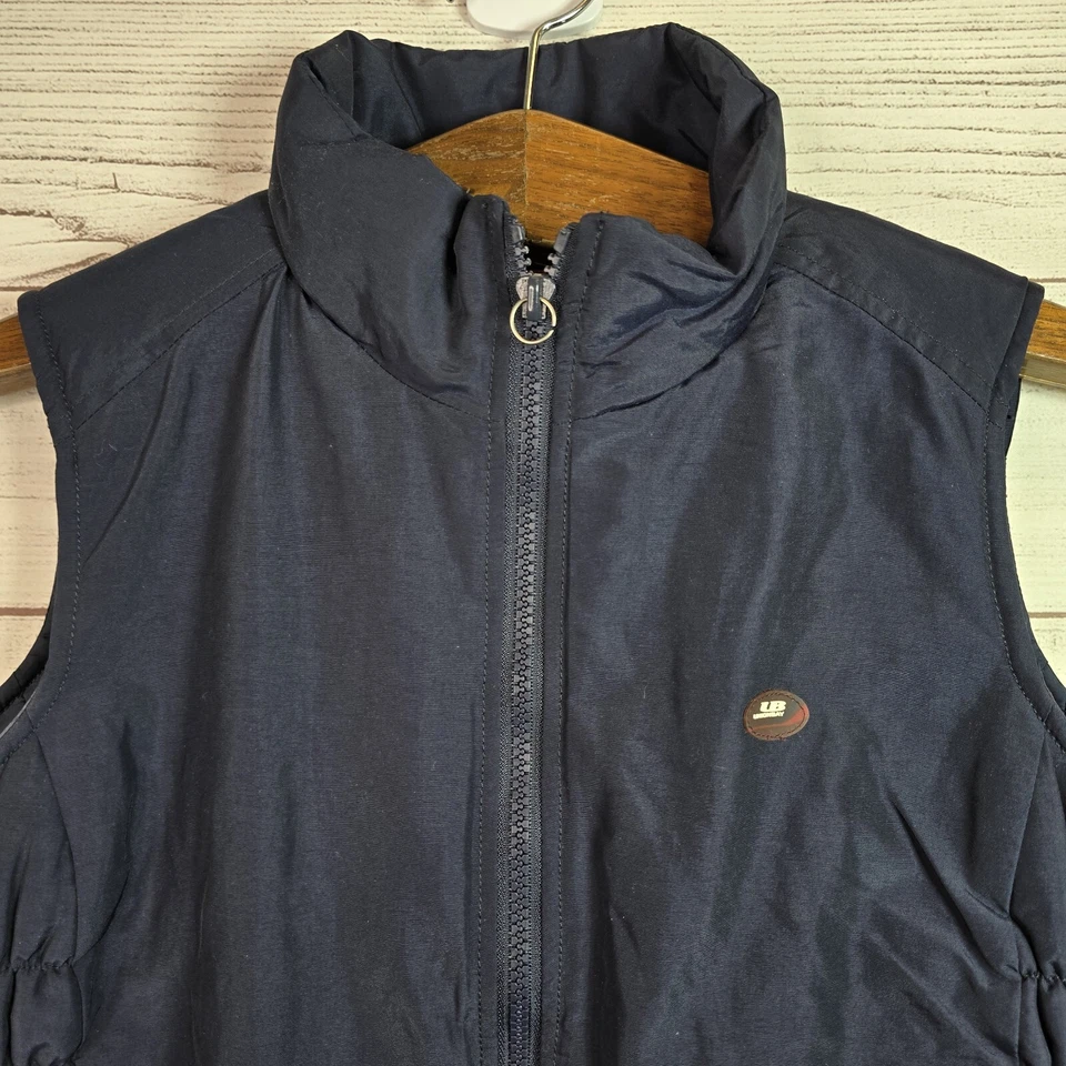 Chaleco utilitario vintage Union Bay Puffer azul Y2K talla pequeña Foto 2 de 4