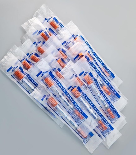 30Ga 1ml/cc Manual Push Syringe Feeding Device Straight Tip Needle Plastic 20/50 - Picture 8 of 13