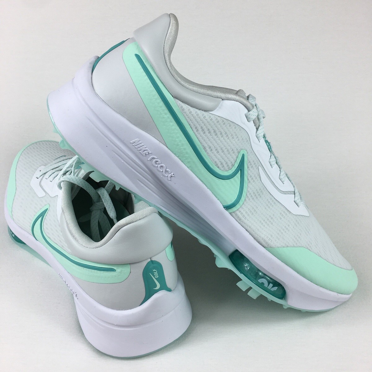 Nike Air Zoom Infinity Tour Next% Golf Shoes White Mint 