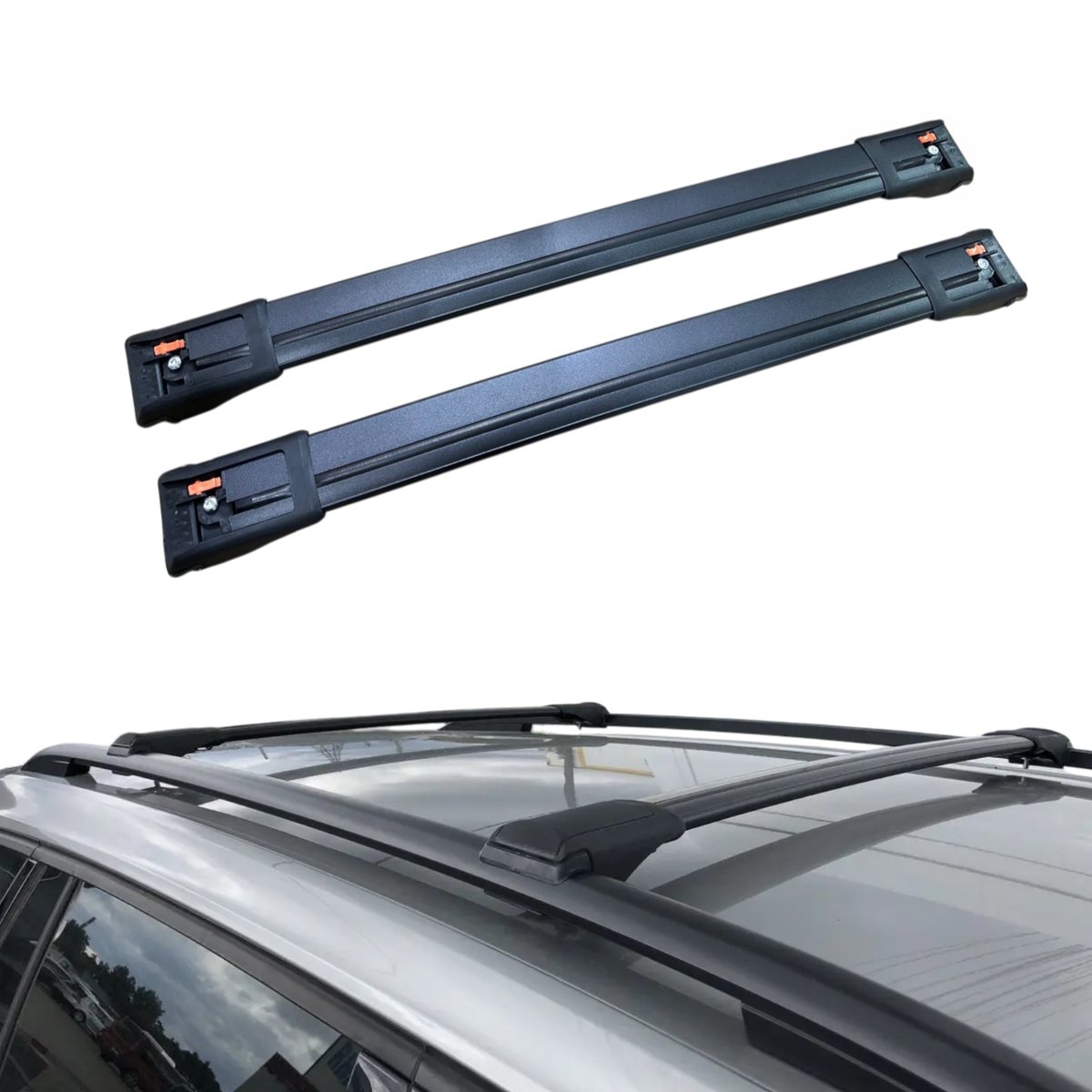 Chevrolet Hhr Hhr Roof Rack Cross Bars Hhr Roof Rails Jumpers On