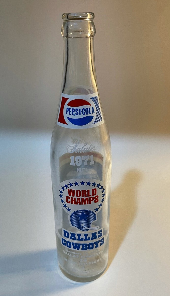 Vintage 1972 Dallas Cowboys Super Bowl WORLD Champions Pepsi