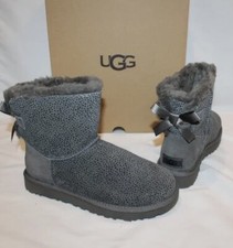 UGG BAILEY BOW MICRO CHEETAH BOOTS SIZE 6