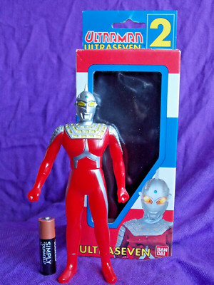 VERPACKT ULTRASEVEN BANDAI ULTRAMAN SOFUBI SOFVI WEICHE VINYLFIGUR 6'' 16 cm GODZILLA