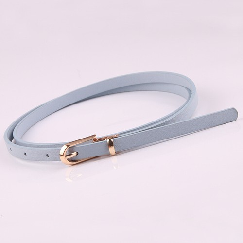 Womens Skinny Waist Belt Dress Belt Thin PU Leather Narrow Waistban 。 - Picture 20 of 33