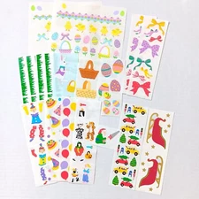 Lot of Mrs. Grossman's Holiday Stickers Easter Halloween Birthday Christmas