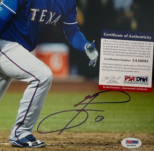 JURICKSON PROFAR TEXAS RANGERS SIGNED 11X14 PHOTO PSA/DNA - Picture 2 of 2