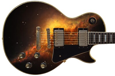 Electric Guitar Bass Skin Axe Wrap Re Skin reface Eye of Sauron Nebula GS 1121