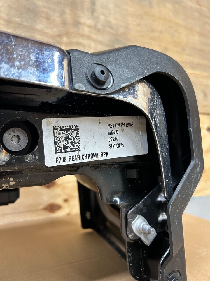 2023-2024 Ford F250 F350 SD Chrome Rear Bumper W/ RPA SENSOR HOLES Park ...