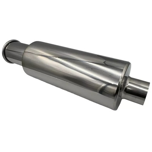 Spoon Sport Universal SINGLE EXHAUST MUFFLER 2" inlet Out 3" SUS304 Steel - Picture 8 of 14