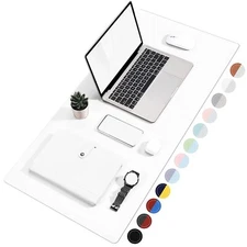 Dual Sided Desk Pad Large Desk Mat Waterproof Desk Blotter Protector Mouse Pa...