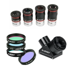 SVBONY 1.25" Telescope 68° Eyepiece+ Filter Kits+SV223 2inch 90° Mirror Diagonal