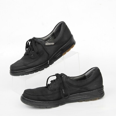 Mephisto City Hiker Air Jet Shoe Black Leather Comfort Walking Men’s US 10 NWOB Mephisto City Hiker Black Nubuck Leather Air Jet Mock Toe  main image 3