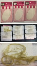 Vintage Tip Top Blonde Nylon Non-Run Hair Nets Lot of 3