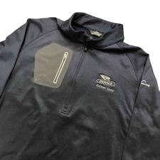 Eddie Bauer Dekalb Seed Jacket Mens 2XL Blue 1/4 Zip Pullover Lightweight Fleece