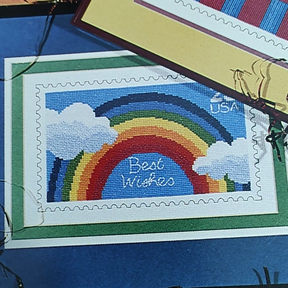 Heritage Series Birthday, Best Wishes Postage Stamp Cross Stitch Patterns - Image 4 of 4