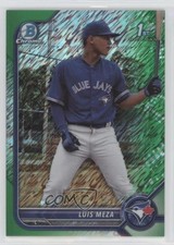2022 Bowman Chrome Prospects Green Shimmer Refractor 1/99 Luis Meza #BCP-209 0c6