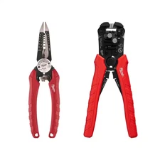 7.75 In. Combination Electricians 6-In-1 Wire Strippers Pliers with Self-Adjusti