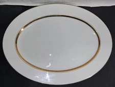 Vintage Empress China Crown Gold 1838 Oval Serving Platter 14 1/2” Long Japan
