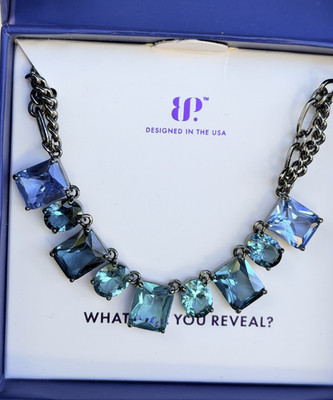 Bomb Party Sirens Necklace NK52501 ''Midnight Currents'' Paraiba (Jewel Candy)