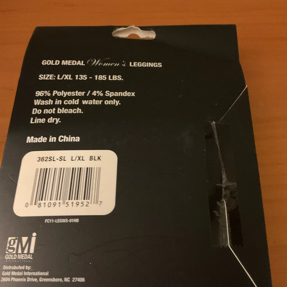 Leggings sin costuras medalla dorada L/XL patrón de moda nuevos negros Foto 3 de 4