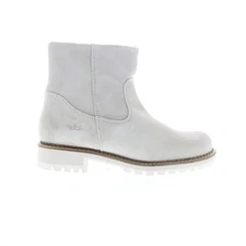 Bos. & Co. Calib Womens Beige Suede Lace Up Casual Dress Boots