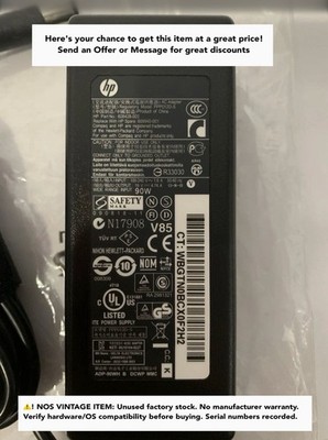 HP 90W AC Power Adapter Charger 19V 4.74A PPP012D-S 608428-003 Laptop Vintage