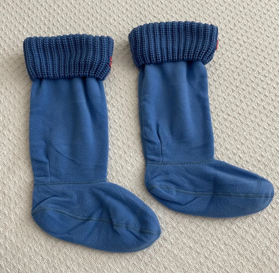 Nuevo en Caja Hunter Original Calcetines Bota Alta - Azul Ozono - M Foto 2 de 4