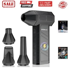 Compressed Air Duster, 180000RPM Electric Air Duster, Rechargeable Cordless A...