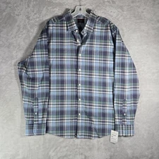 UNTUCKit Shirt Men’s Size XL Rombauer Long Sleeve Button Down Blue Plaid NWT