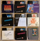 NES Games Lot of 9 - Metal Gear Dragon Warrior Life Force Cartridges + Manuals