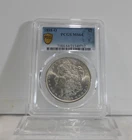 GOLD SHIELD / SPECIAL LABEL!  1888-O  Morgan Silver Dollar, PCGS MS-64!