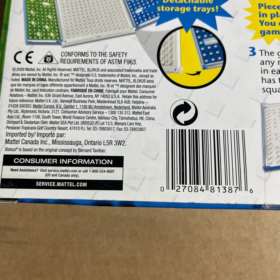 Blokus To Go for 2 Players COMPLETE Mattel 2009 Storage Trays Travel Strategy - Image 4 of 4