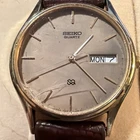 Men’s Seiko Quartz Vintage Wristwatch Gold (7813-8019) Not Tested See Pics
