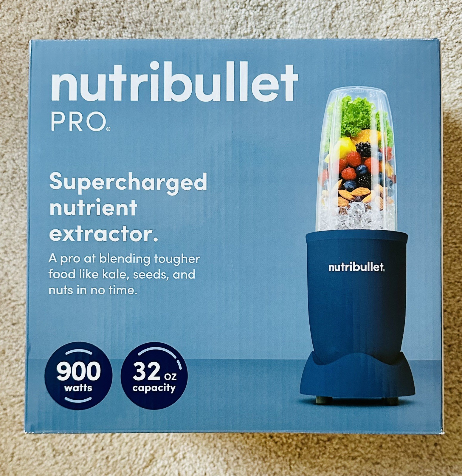 nutribullet Pro 900 Single-Serve Blender 32oz Cup - Indigo