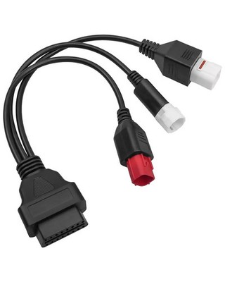 OBD2 Diagnostic Cable Fit for Kline Euro5 Motorcycle 16 Pin to 3Pin 4Pin