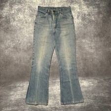 Vintage 70s Levi's 646 Flared Bootcut Jeans Mens 28 x 29 Orange Tab Faded