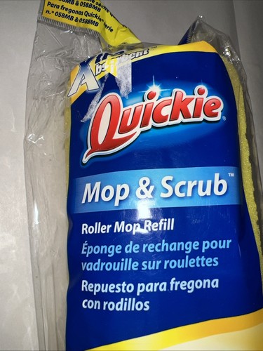 2 Quickie Type M Mop & Scrub Roller Refills (1 Was Opened But Not Used) - Picture 4 of 17