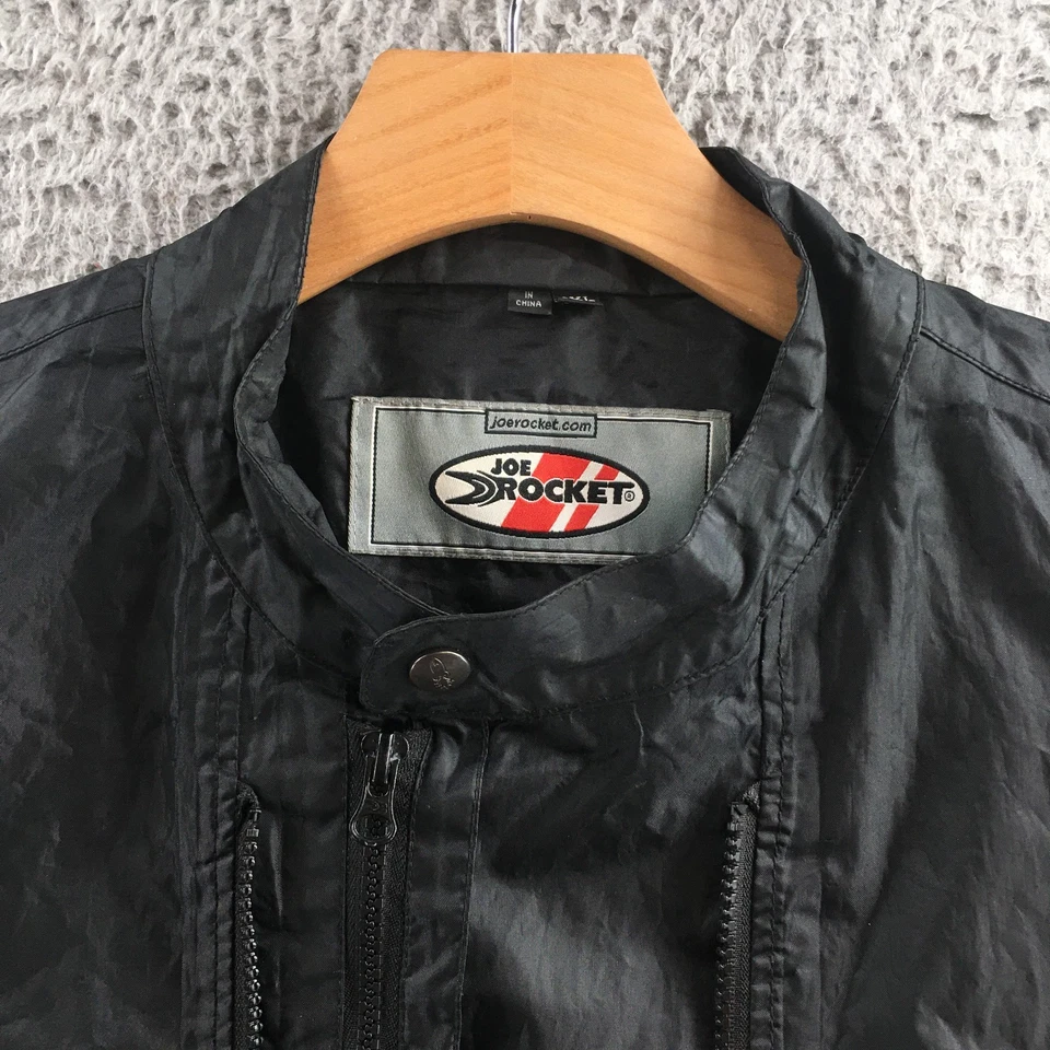 Joe Rocket Motorcycle Jacket Mens 2XL Black Long Sleeve Casual Full Zip Classic - Image 3 of 4