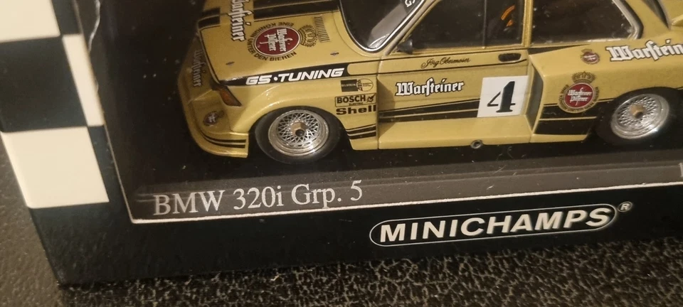 MINICHAMPS BMW 320I GRP 5 J OBERMOSER DRM 1977 400 772305 1/43 - Image 3 of 4