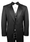 Sizes 34-64 Reg. 6-Piece Complete Tuxedo Package with Vest & Bow-Tie