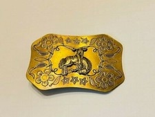 Belt Buckle - Cowboy and Bucking Bronco