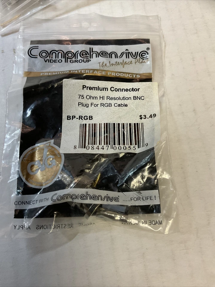 Comprenhensive Premium 75 Ohm BNC Plug Crimp / RGB Mini Coax (1x) - Image 2 of 2