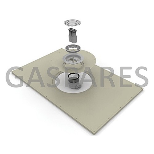 Impey LevelDec Easyfit Tray Former120cm X 120cm For Vinyl Floor Grey