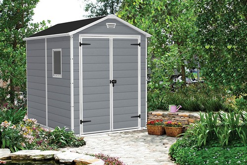 Keter Gerätehaus Geräteschuppen Keter Manor 6x8 DD Gartenhaus 7.6 m2 Satteldach - Bild 3 von 9