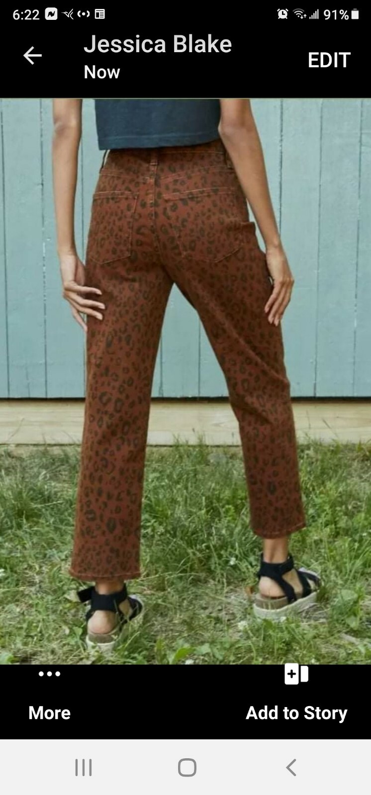 Universal Thread Leopard Vintage Stretch Straight… - image 4