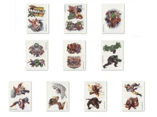 2009 3" x 4" VENDING MACHINE MARVEL HEROES' NEW TATTOOS 10 DIFFERENT YOU PICK 1