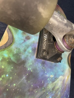 Globe 94 Long Board Skater Cruiser Skateboard Space Stars 9”x 32