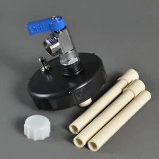 Ball Valve Pressure Kit - Scepter - BLACK Cap for the Scepter Military WATER Can
